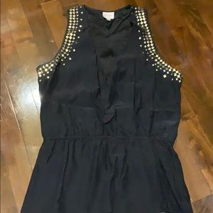 Parker Size M black silk top